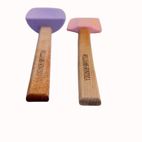 Williams-Sonoma Silicone Spatula Set Heat Resistant Baking Kitchen Cooking Tools - Picture 3 of 15